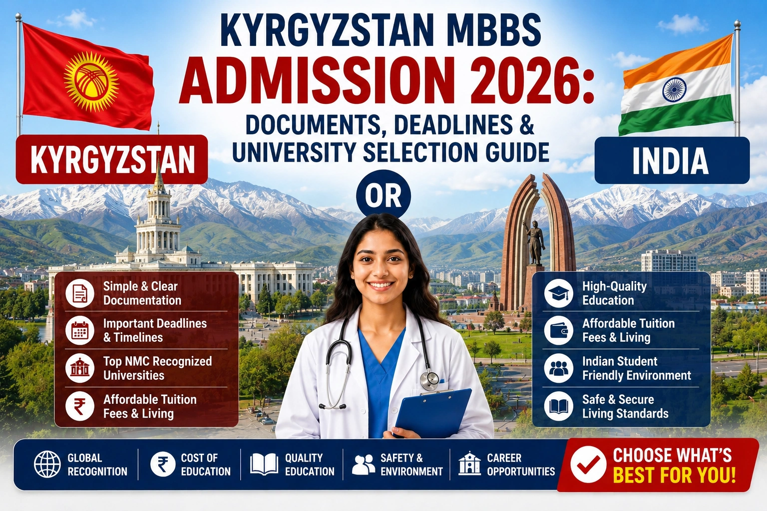 Kyrgyzstan MBBS Admission 2026: Documents, Deadlines & University Selection Guide